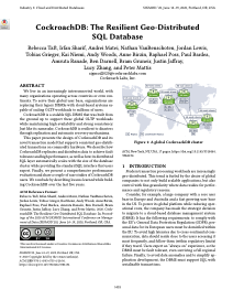 CockroachDB: The Resilient Geo-Distributed SQL Database